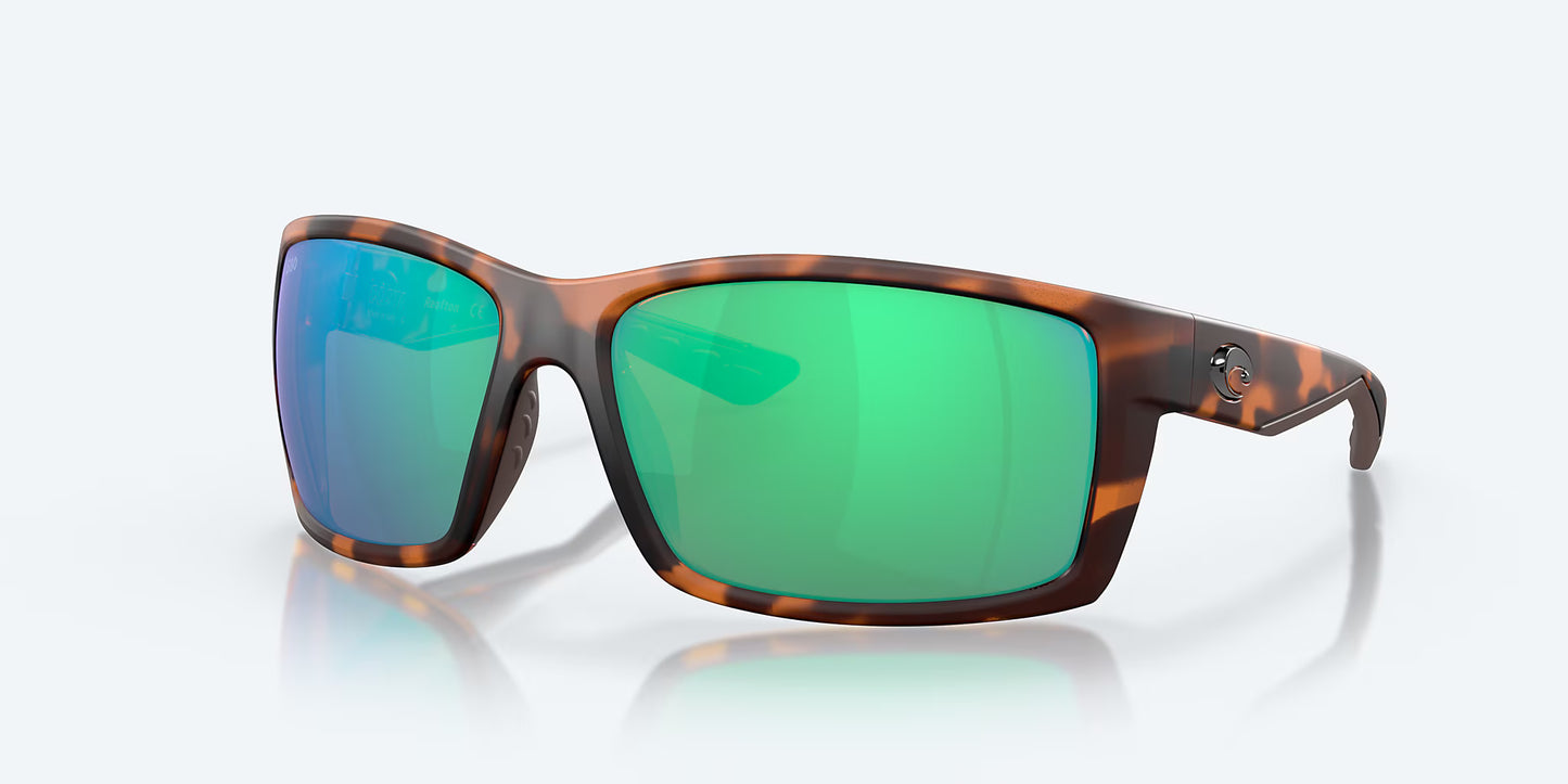 Costa Del Mar Reefton Matte Retro Tortoise/Green Mirror 580G