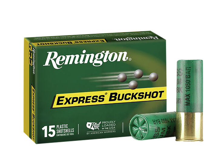 Remington Ammunition 26876 Express Buckshot 12Gauge 2.75" 00Buck Shot 15 Per Box