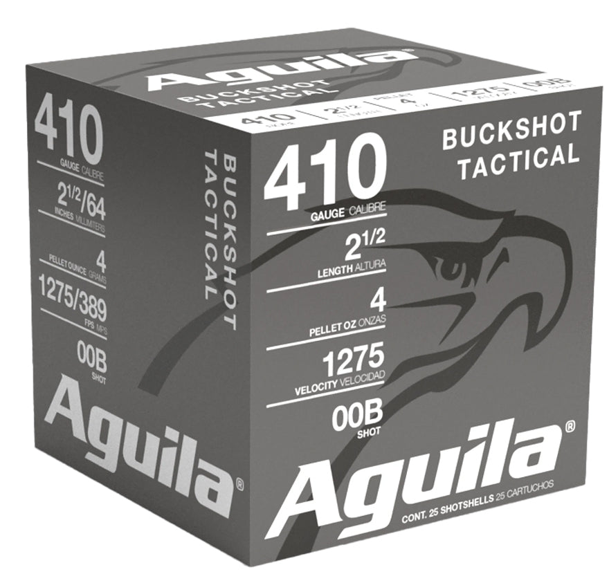 Aguila 1C4100BA Buckshot High Velocity 410Gauge 2.50" 1/2oz 00Buck Shot 25 Per Box