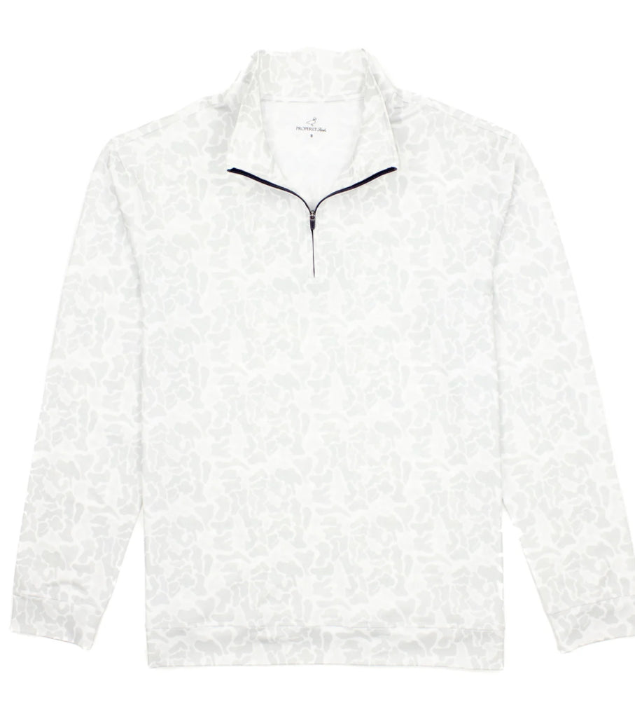 Properly Tied Mens Inlet Pullover Snow Camo