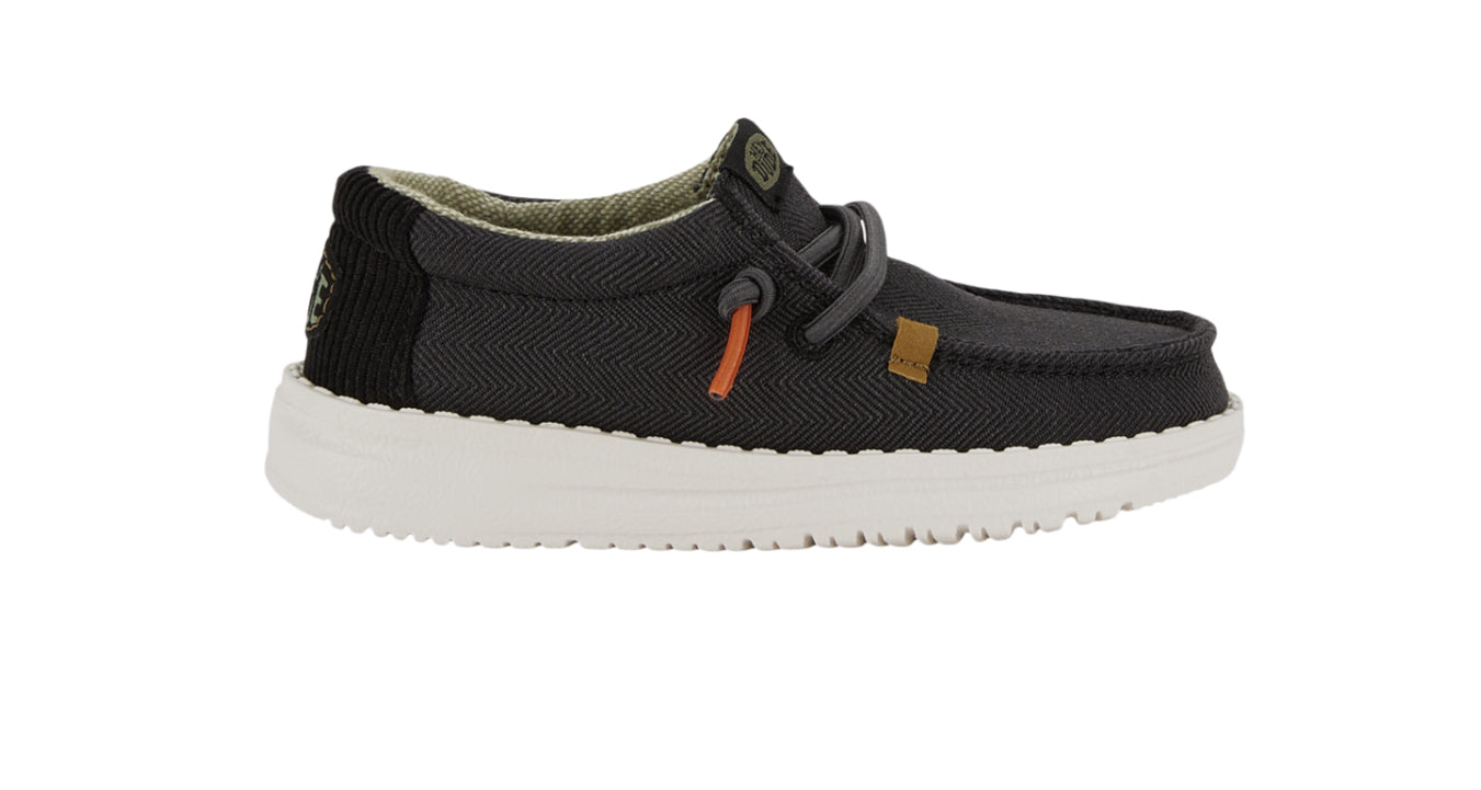 Heydude Wally Toddler Herringbone Black 42076-001