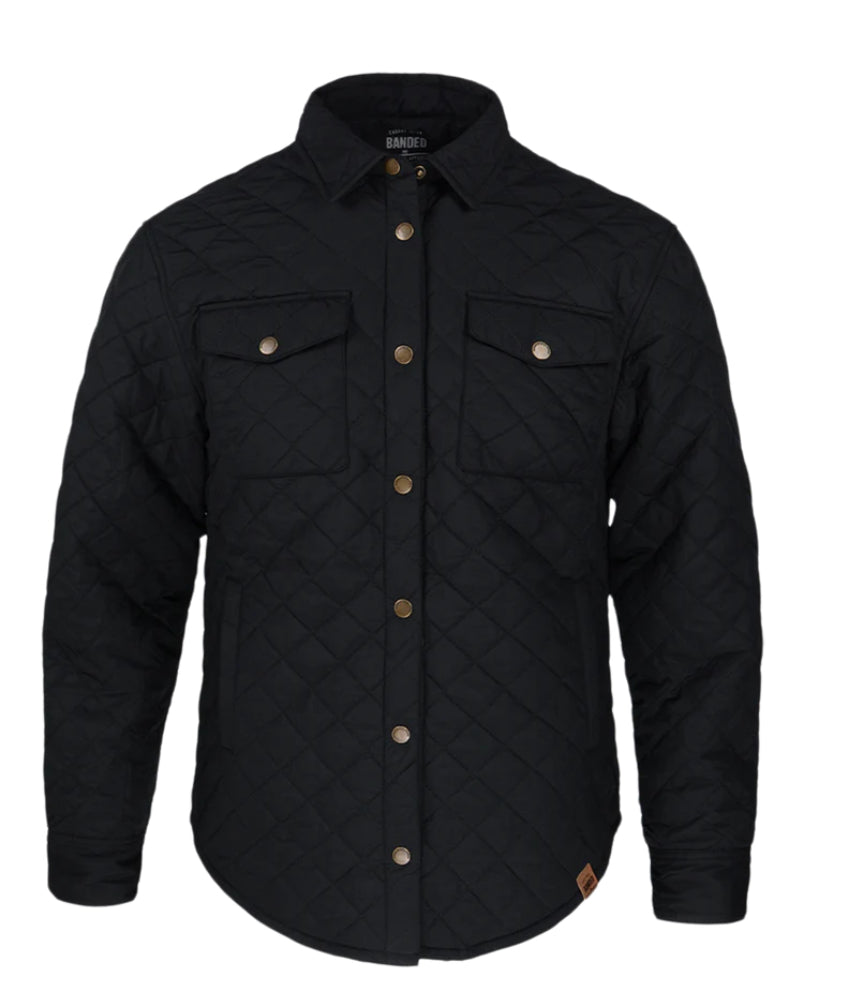 Banded Womens Augustine Shirt Jacket Black B2230010