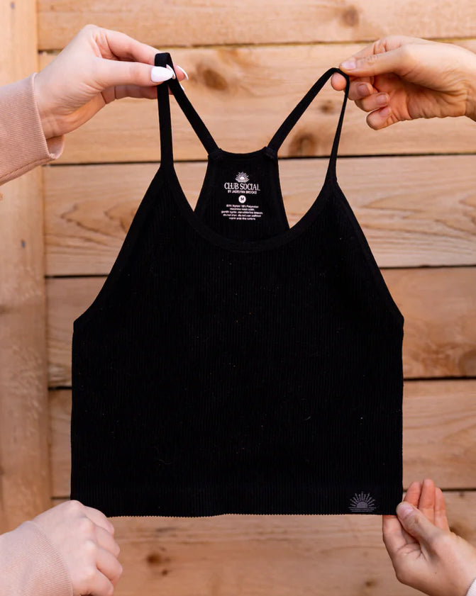 Jadelynn Brooke Ribbed Bralette Black JL-B-RB-M