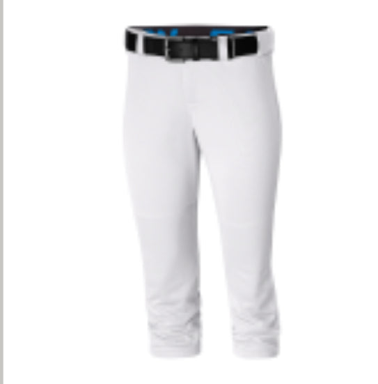 Easton Girls 19”-21” White Softball Pant