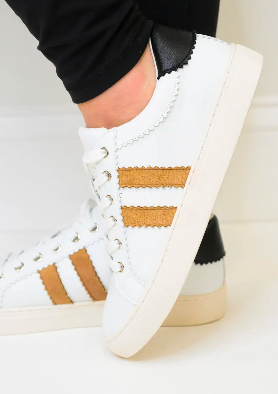 Corky Showtime - White Tan Black Sneaker