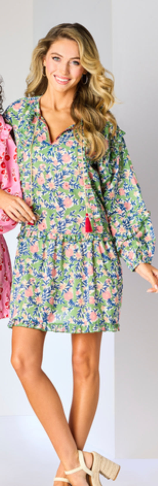 Mud Pie Shawna Tunic Dress Green 8500261GR