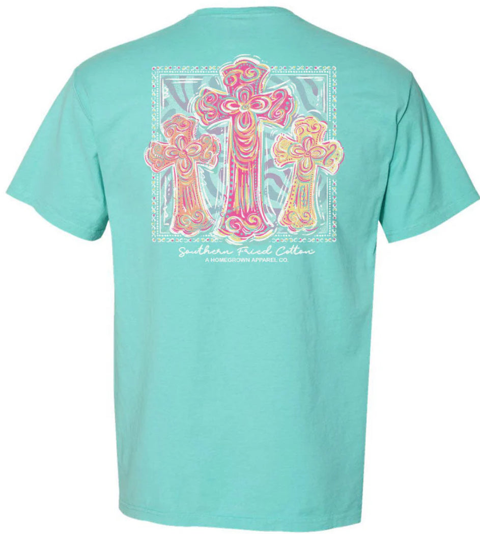 Southern Fried Cotton S/S Tee Faith Hope Love SFM12140