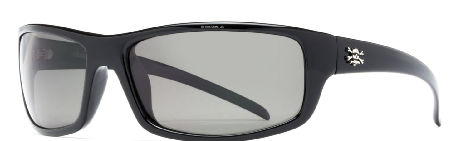 Calcutta MD1G Meads Sunglasses Shiny Black/Gray 64mm Lens