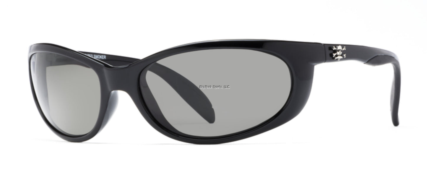 Calcutta NK1G Nantucket Sunglasses Shiny Black/Gray 60mm Lens