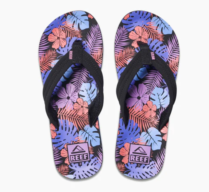 Reef Little Ahi Kids Ahi CJ3693 CJ3681 Purple Fronds