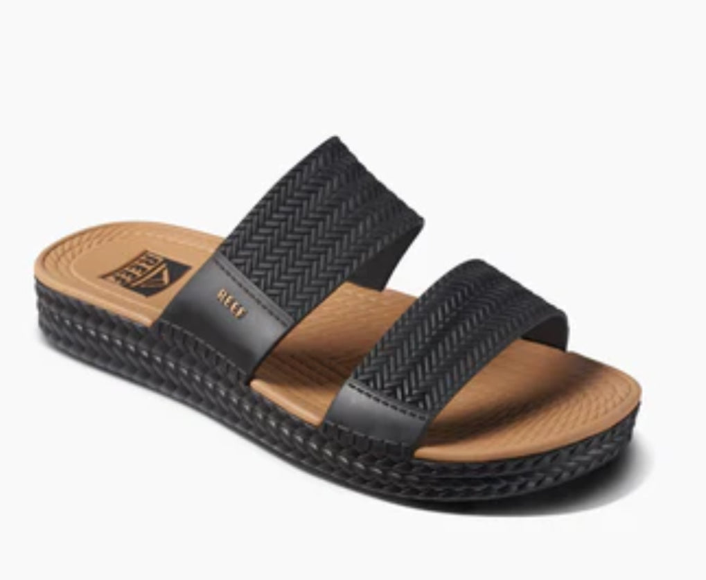 Reef Women’s Water Vista Slide Black/Tan CJ2716 FLIP FLOPS