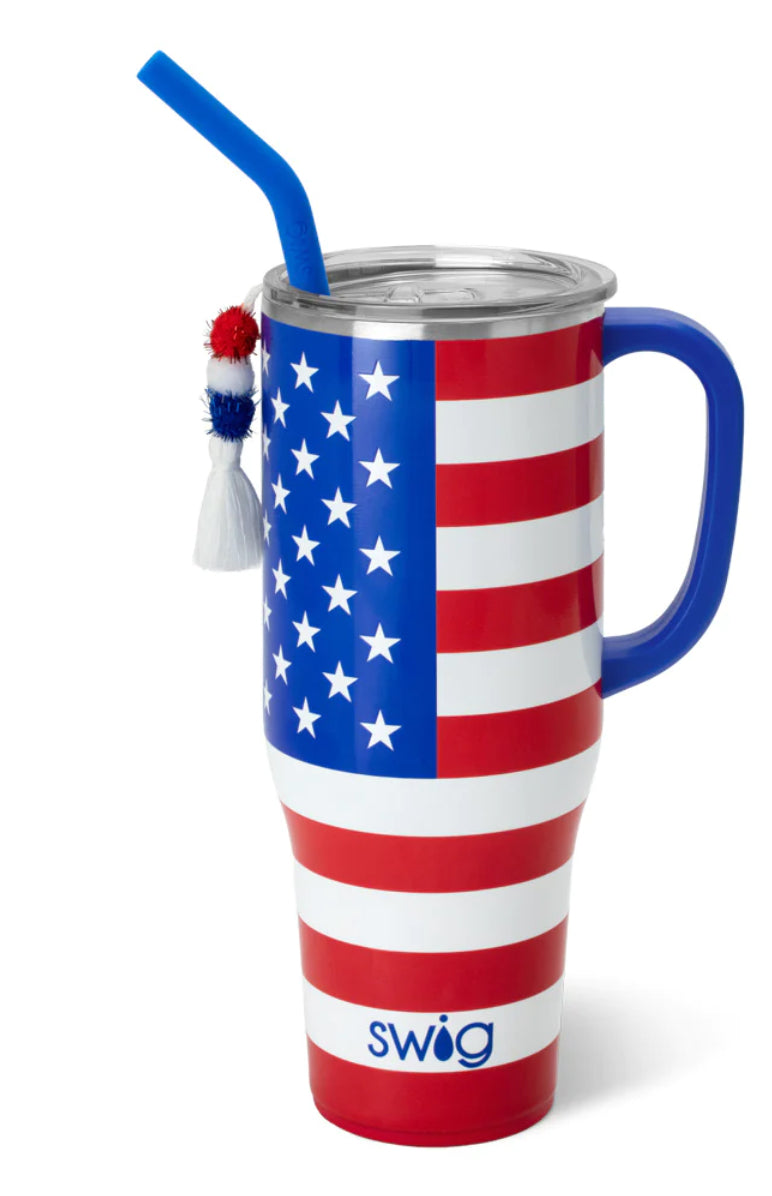 Swig All American Mega Mug 30oz With Straw
