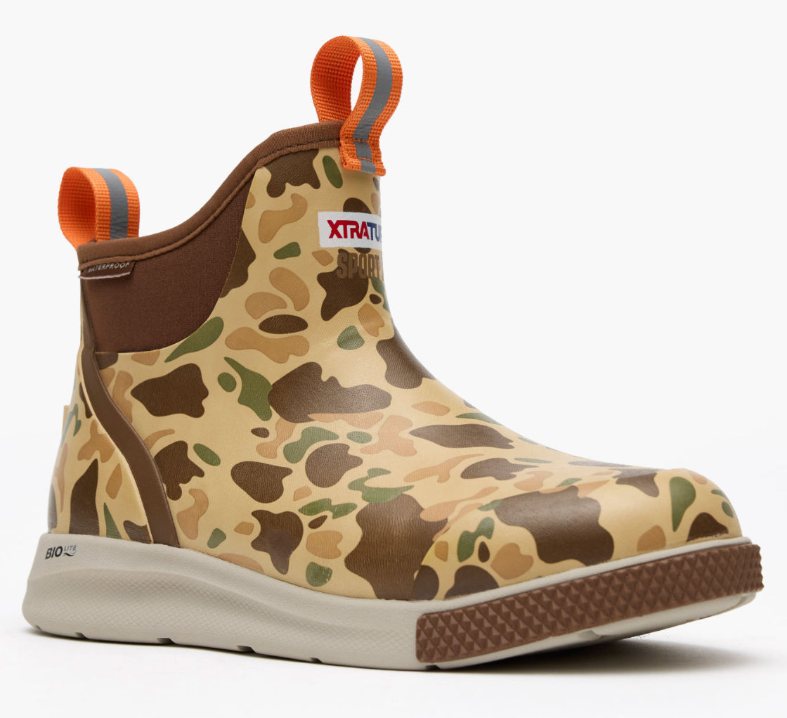 Xtratuf MEN'S 6 IN ANKLE DECK BOOT SPORT Duck Camo