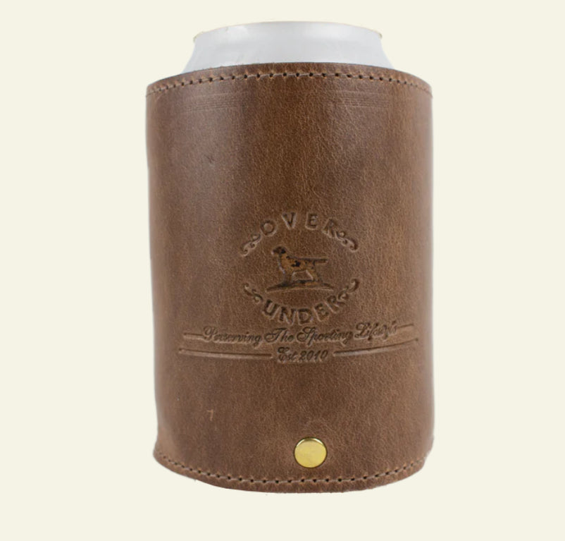 Over Under Leather Can Cooler - Horween