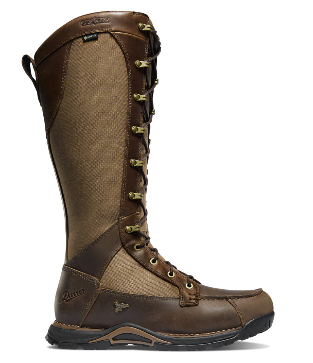 Danner Sharptail Snake Boot Side-Zip and Lace Men's 17" Dark Brown