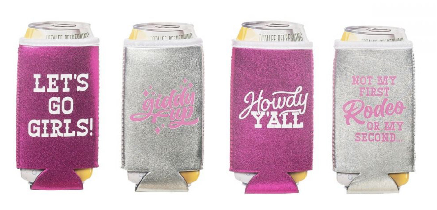 Totall Gifts Giddy Up Metallic Coozies