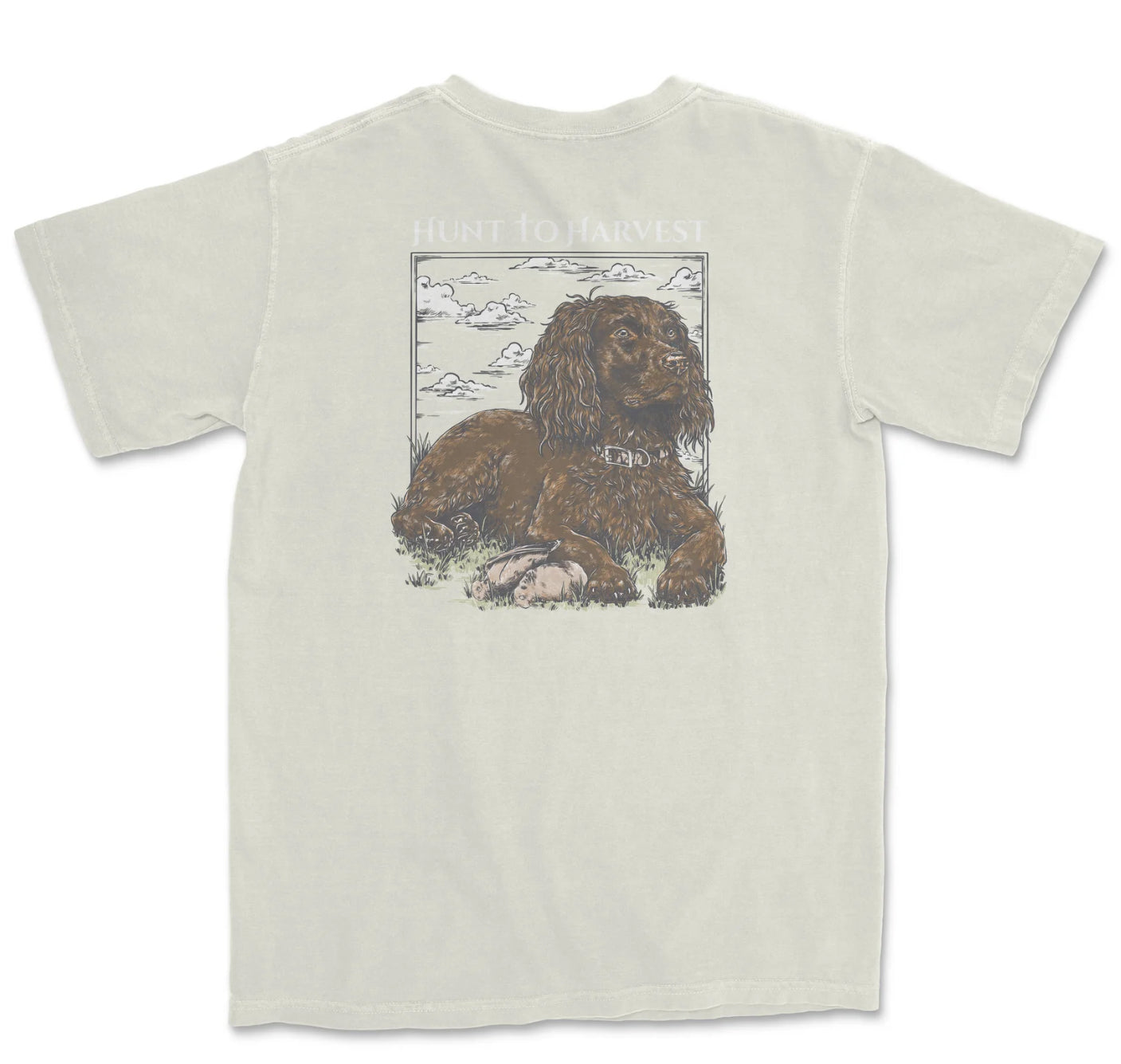 Hunt To Harvest Dog and Dove Tee-Cannoli Cream