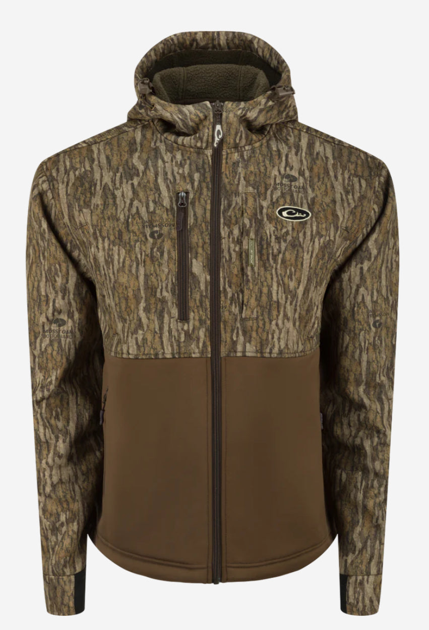 Drake MST Hole Shot Hooded Windproof Eqwader Full Zip Jacket