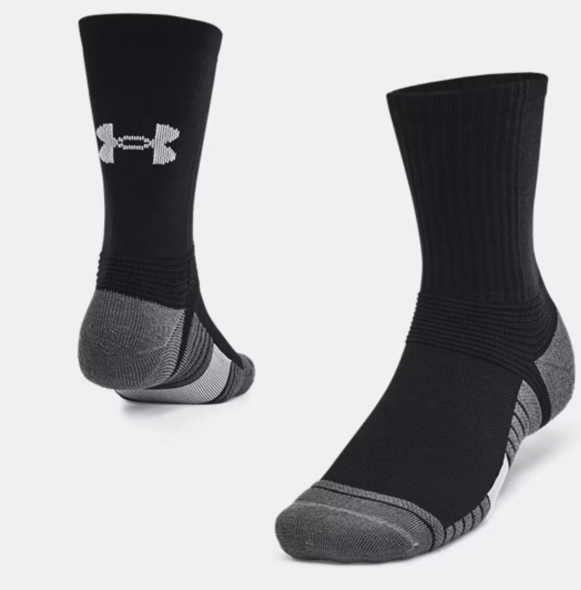 Under Armour Unisex Crew Socks Black