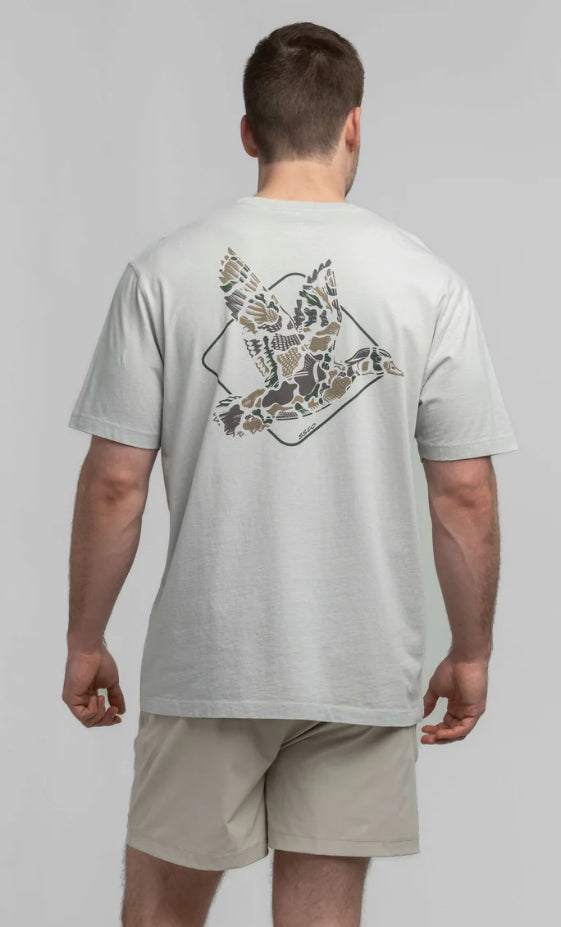 Southern Shirt Camo Flight Tee - Oyster