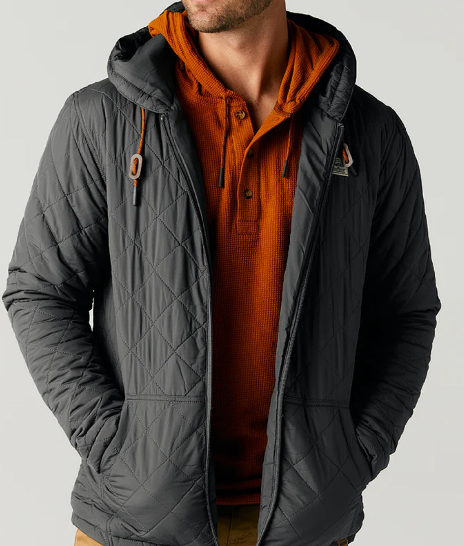 Banded MOUNTAINSIDE FULL ZIP QUILTED JACKET