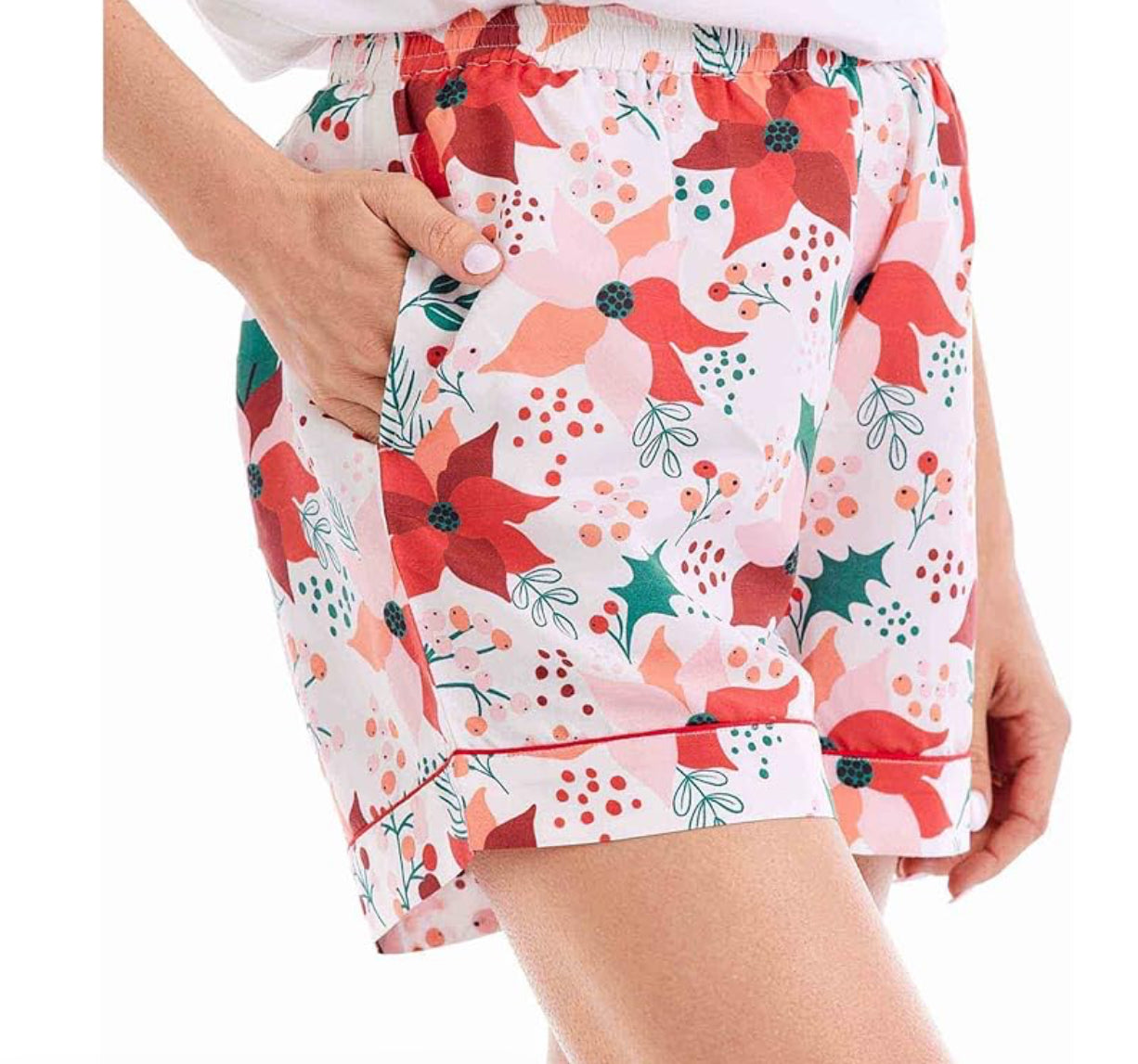 Mudpie Holiday Pajama Short