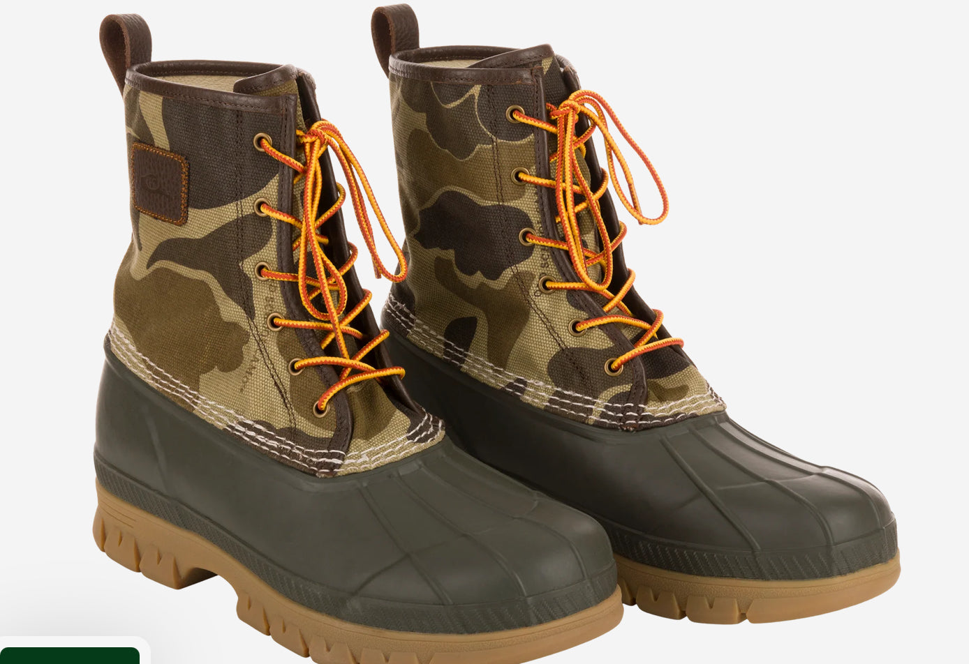 Drake Throwback 80 Waxed Canvas Lace Up Duck Boot