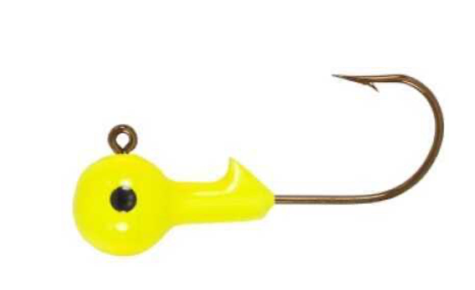 H&H Lure H&H Ball Jig Heads 1/16 10pk Chartreuse Md#: B1610-05