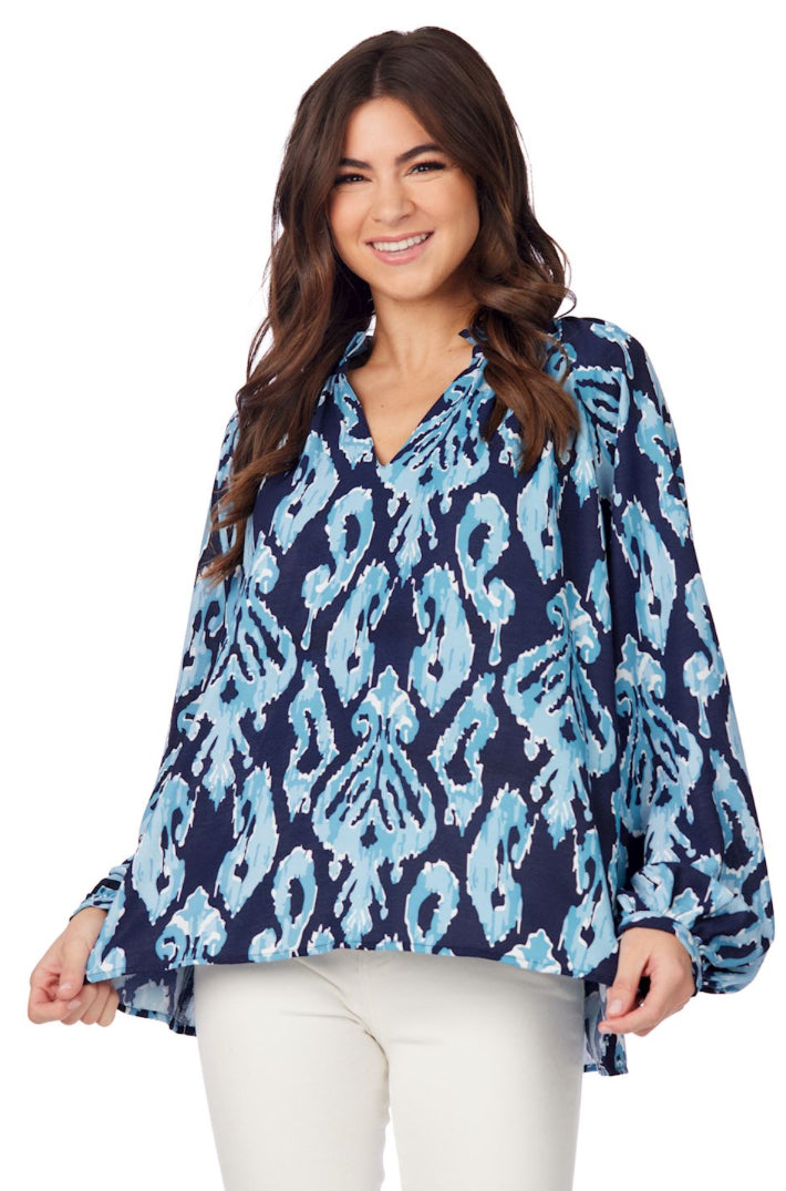 Mud Pie Warren Top Navy