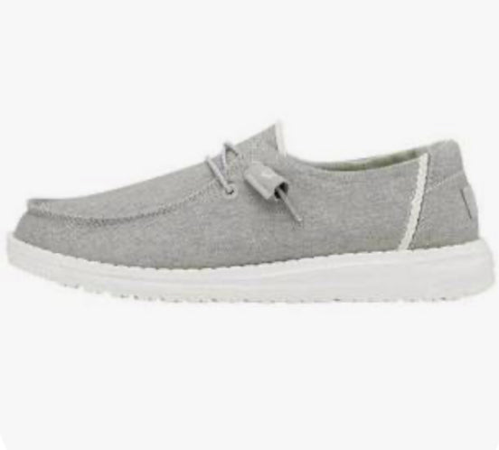 Heydude Wendy Youth Chambray Braid Grey