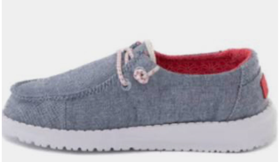 Heydude Wendy Youth Chambray Braid