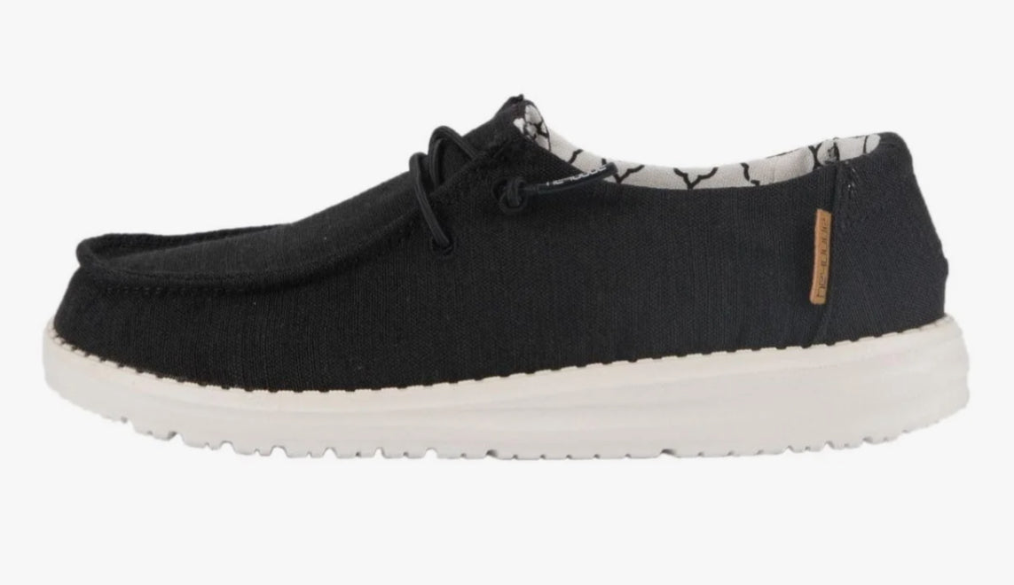 Heydude Wendy Youth Linen Black