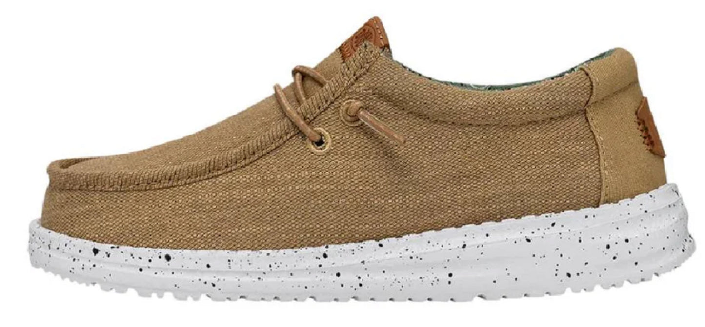 Heydude Wally youth Washed Canvas Walnut