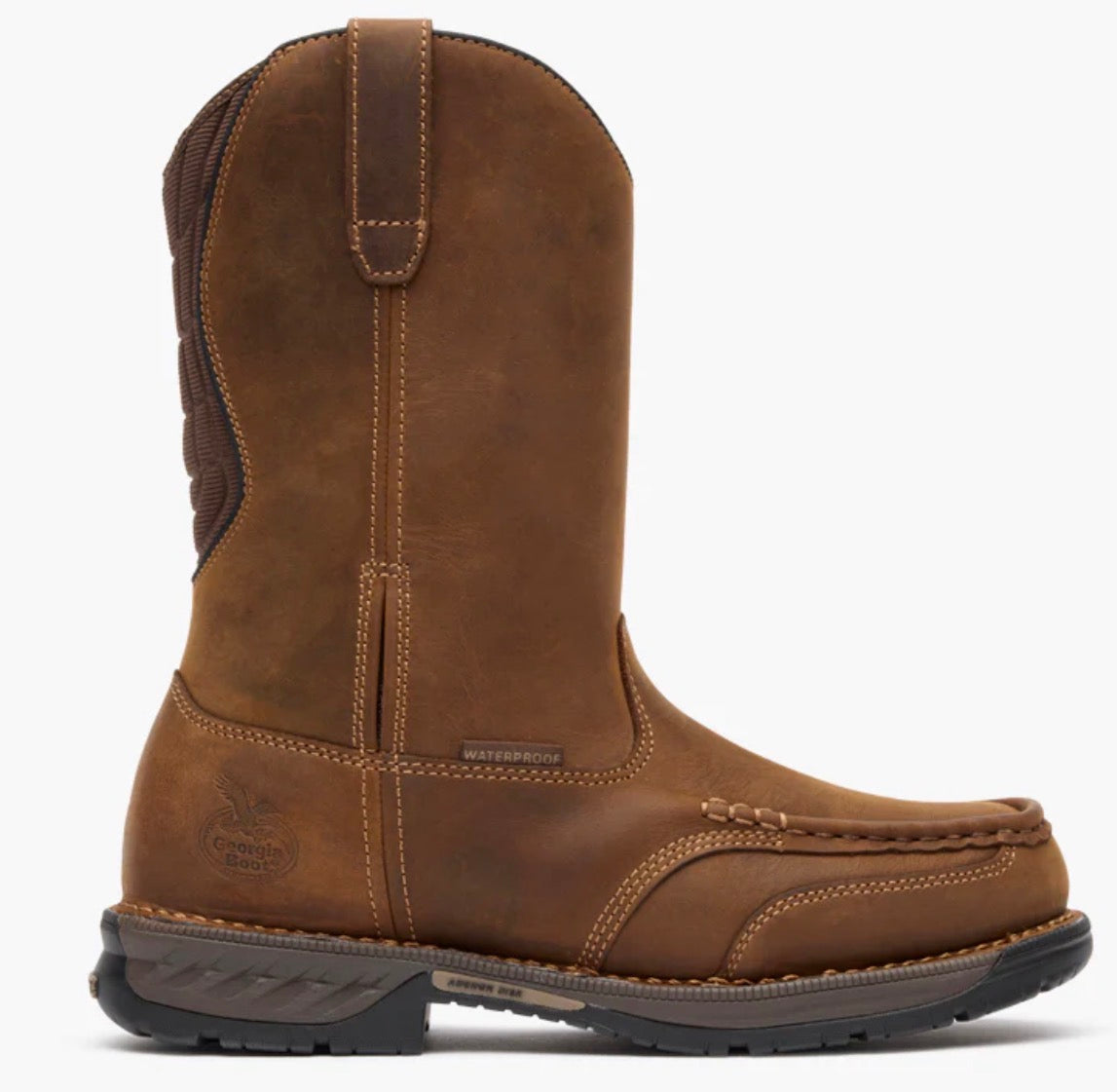 GEORGIA BOOT ATHENS 360 11" PULL-ON WATERPROOF MOC-TOE WORK BOOT