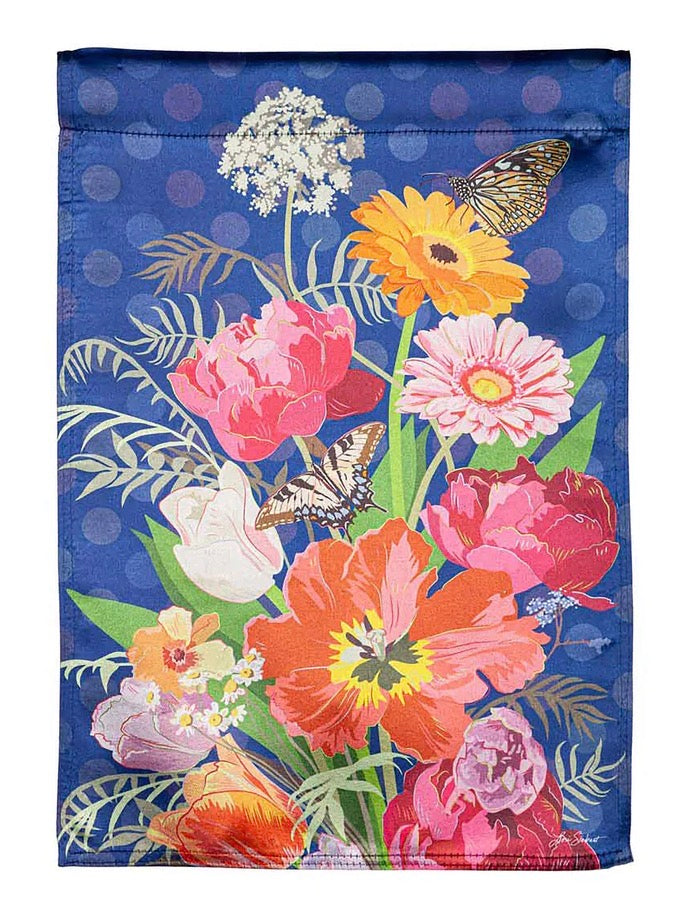 Evergreen Bloom Boldly Lustre House Flag