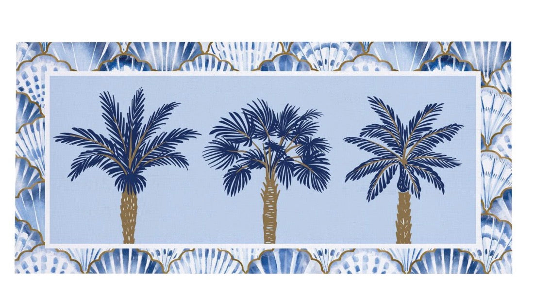 Evergreen Blue Coastal Palm Trees Sassafras Switch Mat