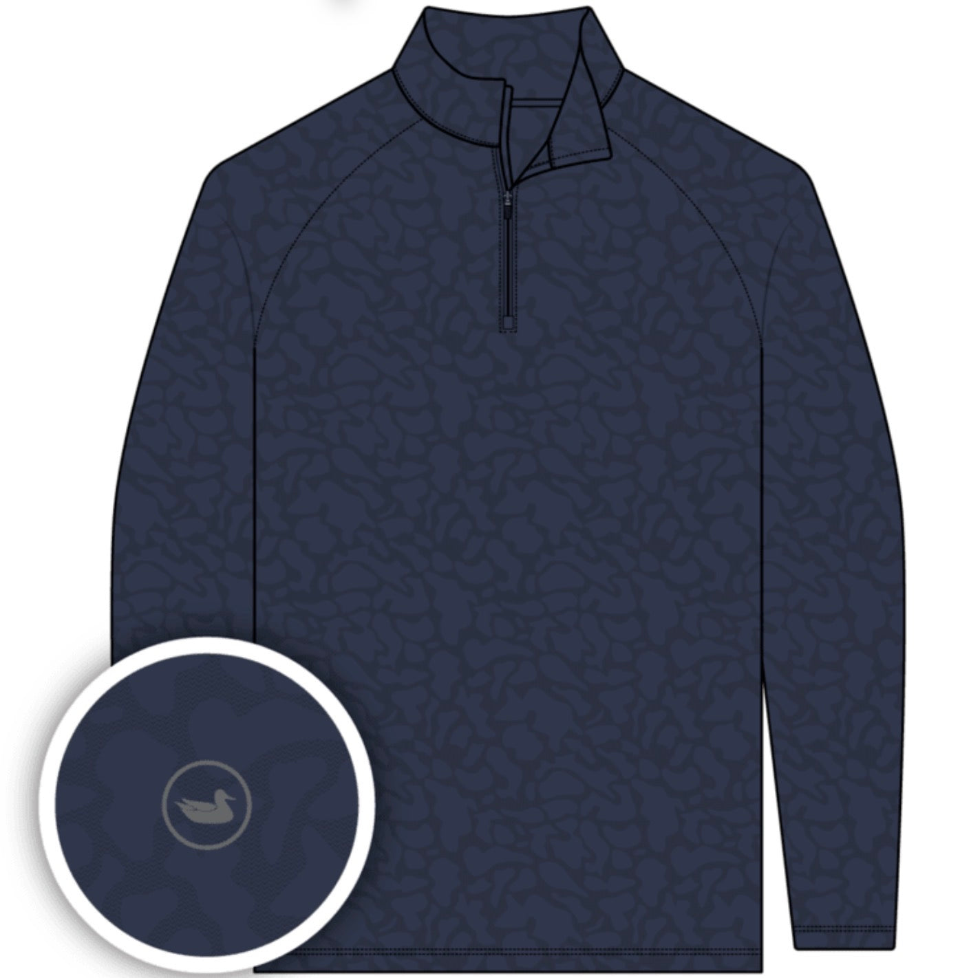 Southern Marsh Sagaponack Performance Quarter-zip - Camo