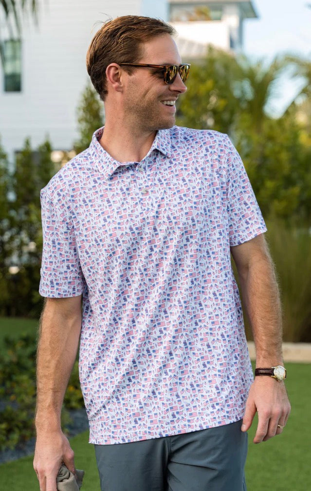 Burlebo Performance Polo Old Glory