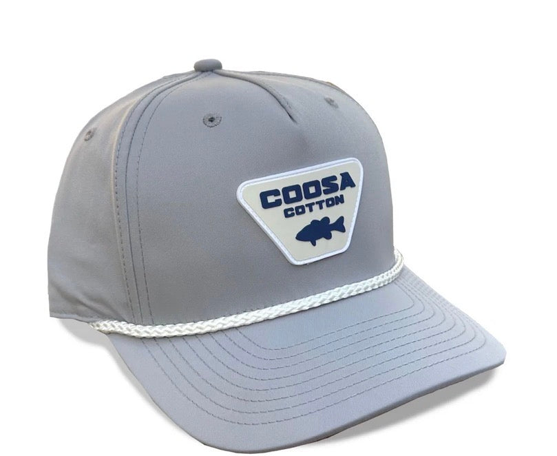 Coosa Cotton PERFORMANCE ROPE HAT- GREY