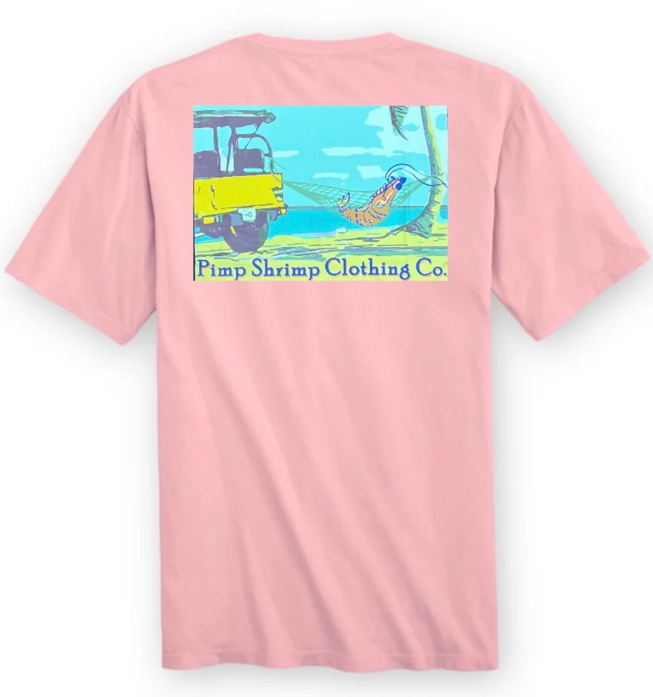 Pimp Shrimp Hammock Short Sleeve Pocketed T-Shirt Pink