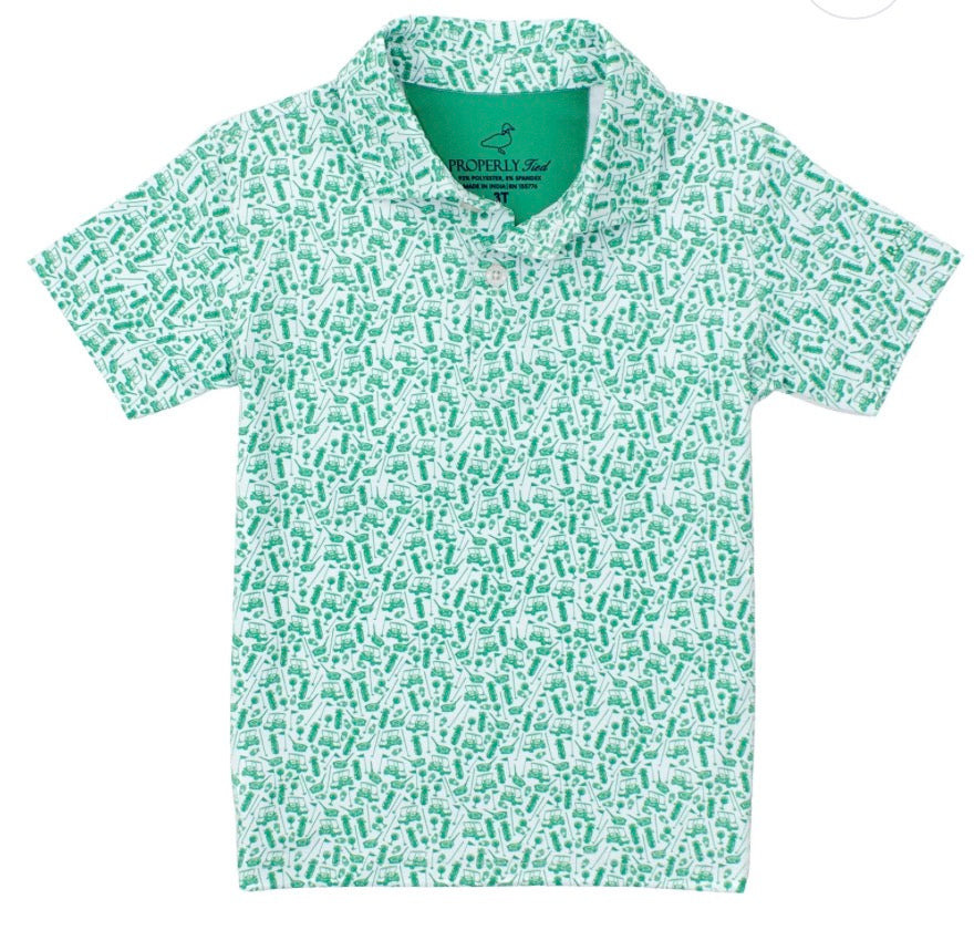 Properly Tied Boys Range Polo Back Nine