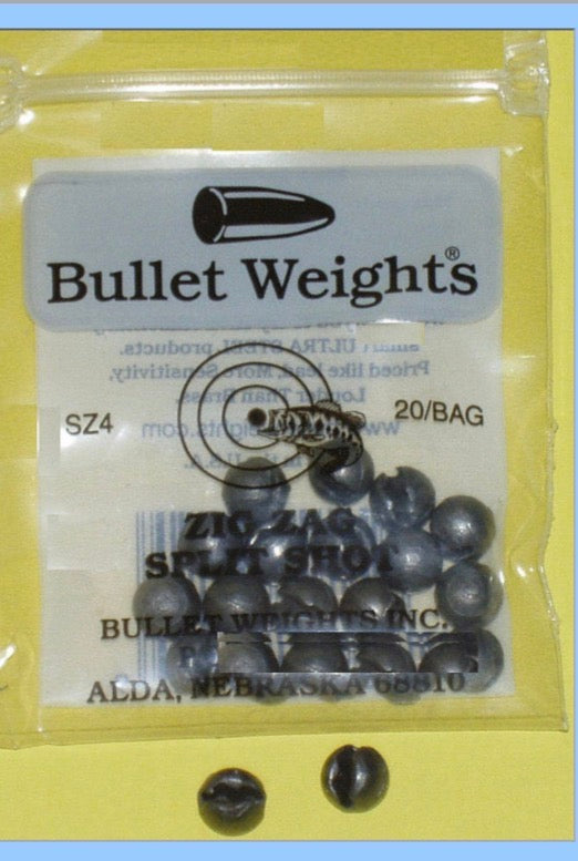 Bullet Weights Zig Zag Split Shot Size 7 30pcs