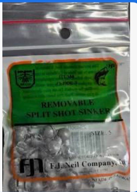FJN ZS490R-5 Removable Split Shot Sinker 20