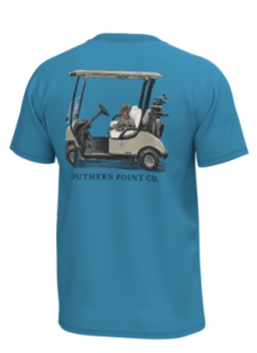 Southern Point Greyton Golf Cart Hawaiian Ocean S/S Tee