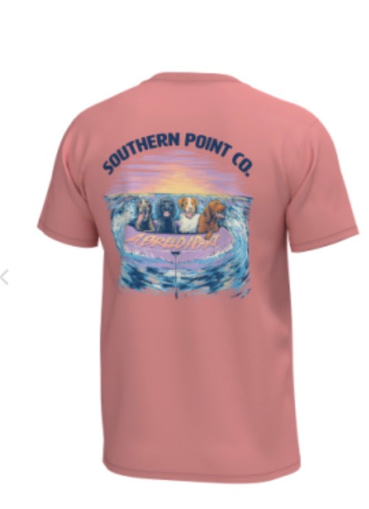 Southern Point Youth Pontoon Pulling Greytons Coral S/S Tee