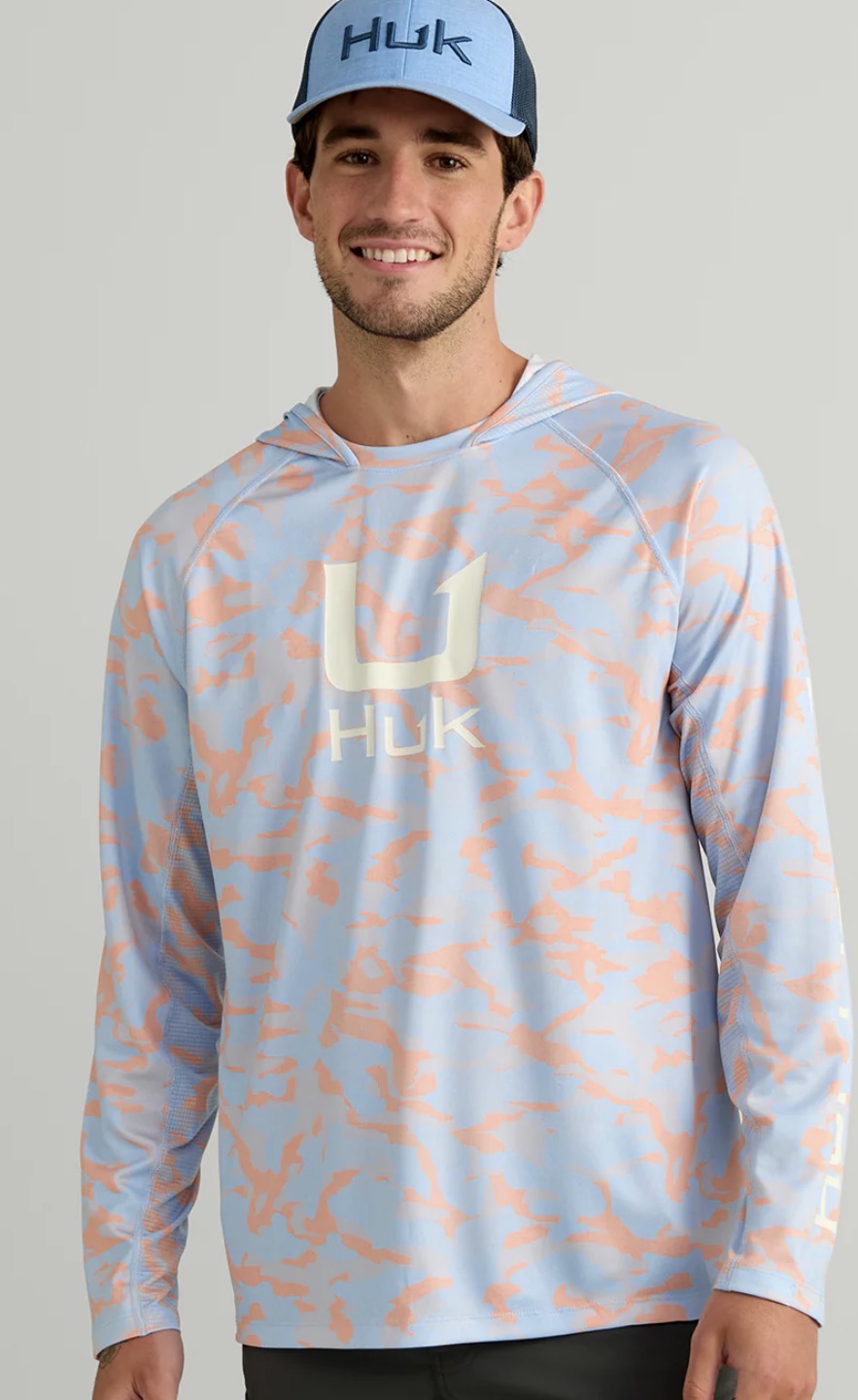 HUK ICON PERFORMANCE HOODIE H1200731 Coral Reef Camo