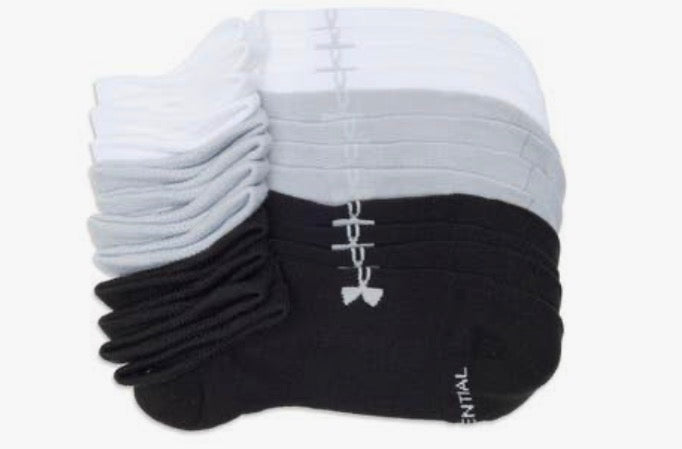 Under Armour Essential No Show 6PK Black 1382611