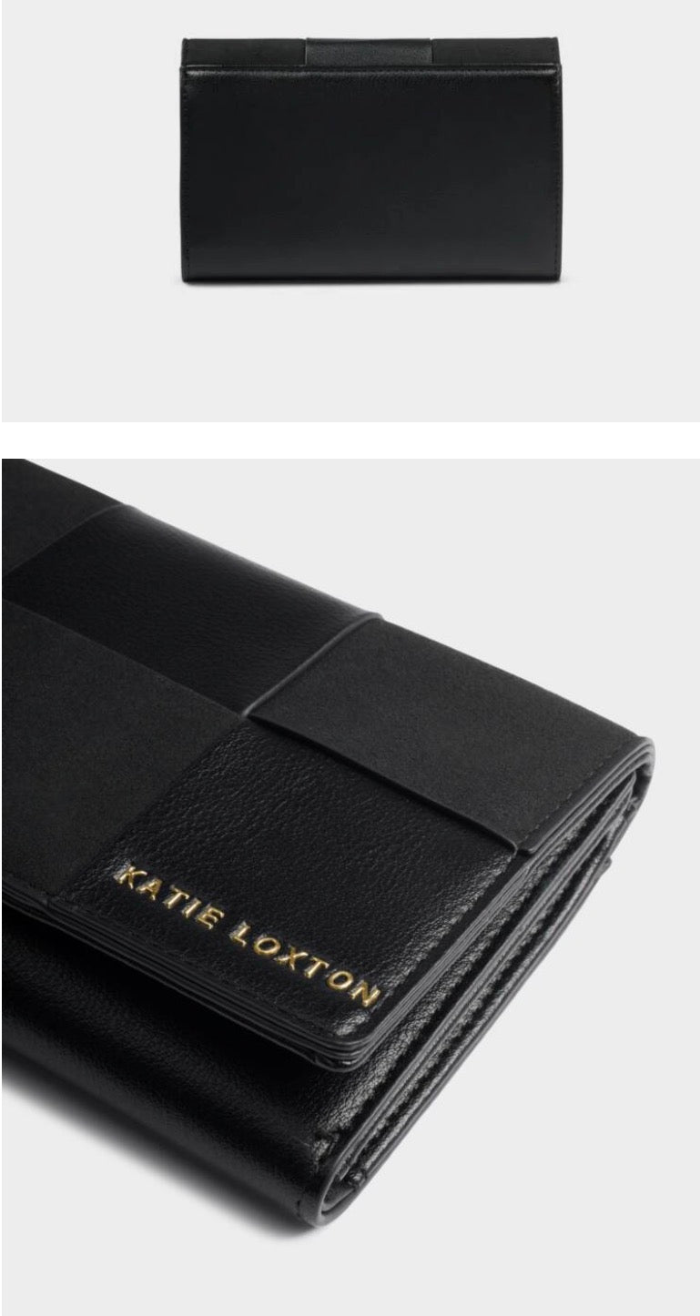 Katie Loxton Taya Woven Purse Black