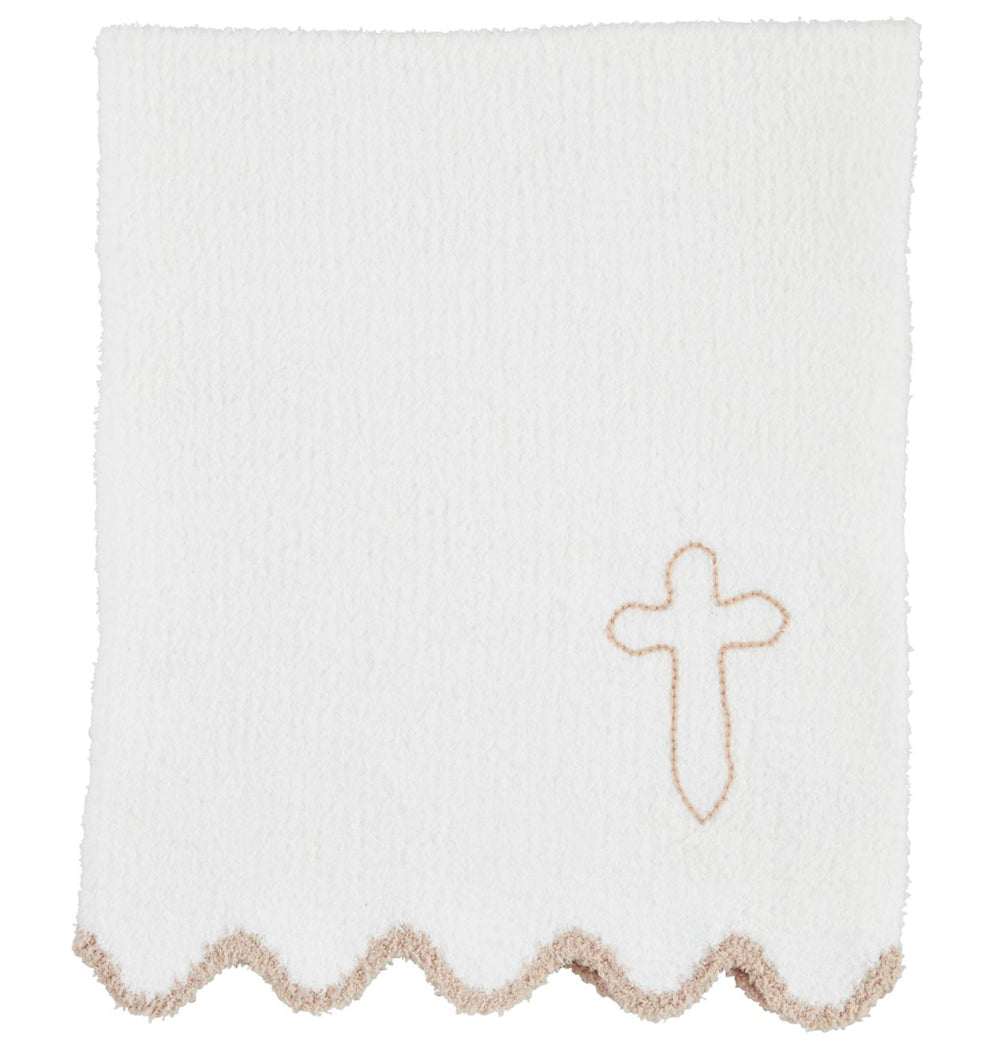 Mudpie Cross Chenille Blanket