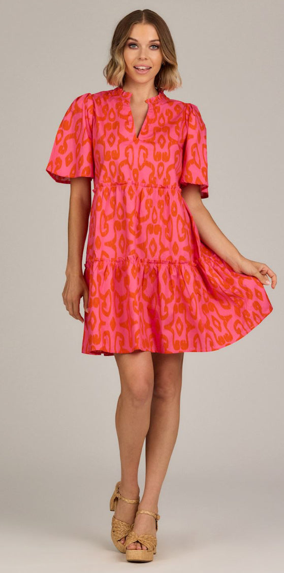 Mud Pie Kit Dress Pink